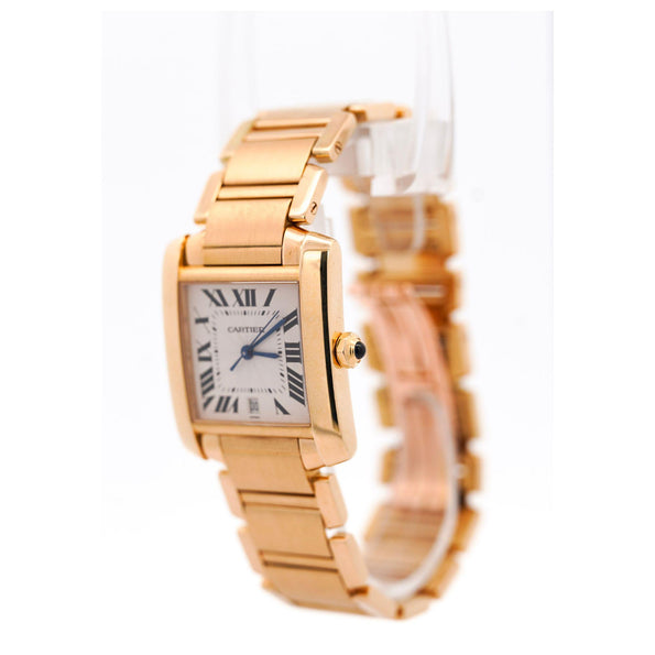 Cartier Tank Francaise 28mm 18K Gold Automatic with Date Watch