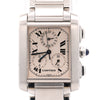 Cartier Tank Francaise Chronoflex Ref 2303 Stainless Steel Quartz Chrono Watch
