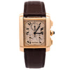Cartier Tank Francaise Chronograph XL 1830 18K Gold Leather Watch