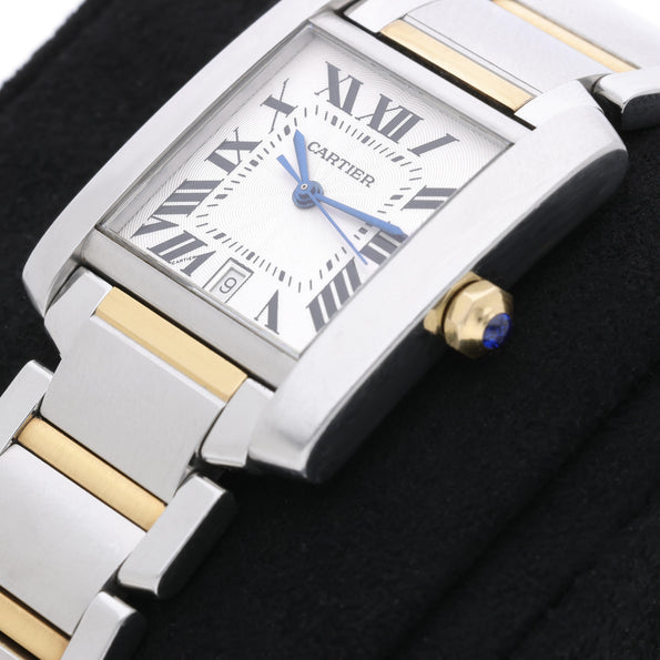 Cartier Tank Francaise Large 28mm Two Tone Automatic Date Watch