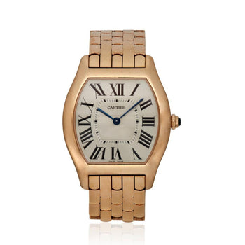 Cartier Tortue 18K Rose Gold 31mm Tonneau Watch w/ Box – Assay Jewelers