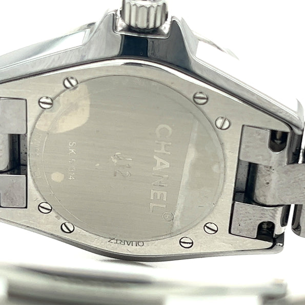 Chanel J12 Quartz Black Ceramic And Stainless Steel 33mm Watch