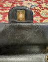 Chanel Vintage Jumbo Black Quilted Lambskin Charm "CC" 24K Tassel Handbag Purse