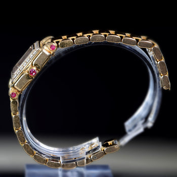 Chopard Happy Sport 27/6851-21/11 Diamond and Ruby 18K Rose Gold Full Set Watch – Assay Jewelers