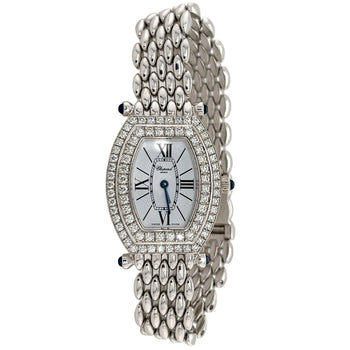 Chopard Womens Classic 10/6560-23 Diamond Bezel Watch in 18k White Gold – Assay Jewelers