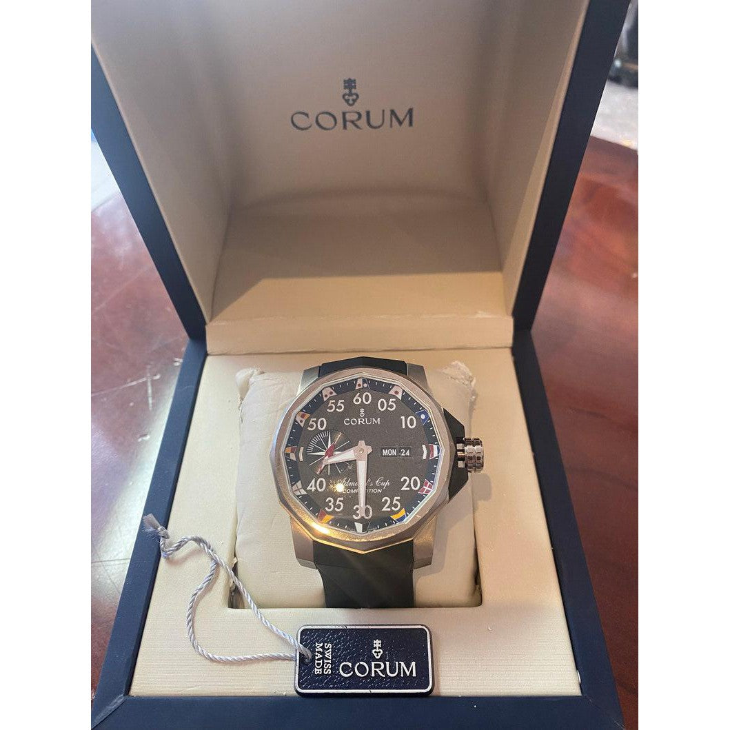 Corum Admirals Cup Black Dial Mens Watch 94793104.0371-Watches-ASSAY