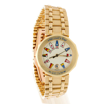 Corum Admiral's Cup Nautical Flag Dial 27mm Circa 1990 18K Yellow Gold Watch – Assay Jewelers