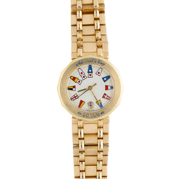Corum Admiral's Cup Nautical Flag Dial 27mm Circa 1990 18K Yellow Gold Watch – Assay Jewelers