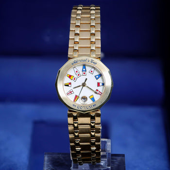 Corum Admiral's Cup Nautical Flag Dial 27mm Circa 1990 18K Yellow Gold Watch – Assay Jewelers