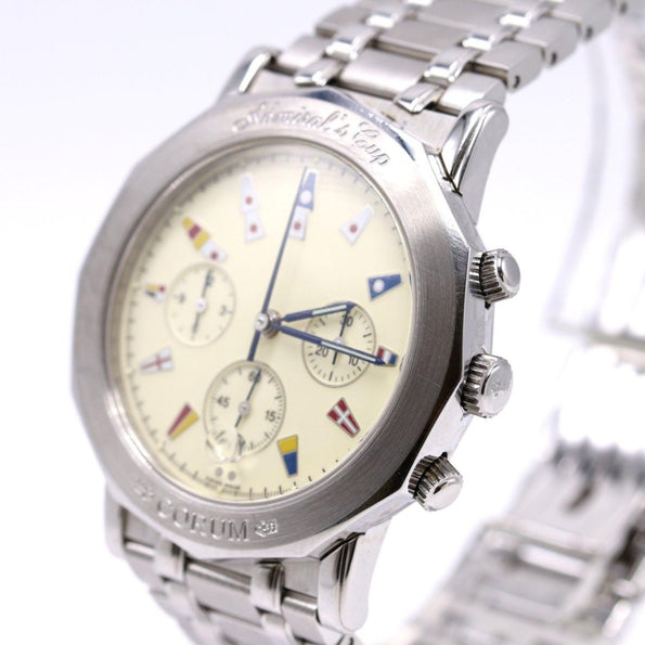 Corum Admirals Cup Stainless Steel Cream Dial Chronograph 39mm Automatic Watch
