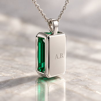 Custom Made 2.5 Carat Green Lab Grown Diamond Mens Pendant Necklace – Assay Jewelers