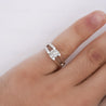 EGL Certified 1.03 Carat Round Cut Diamond Platinum Split-Shank Solitaire Ring