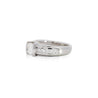 EGL Certified 1.65 Carat Round & Princess Diamond Platinum Channel Set Ring