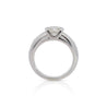 EGL Certified 1.65 Carat Round & Princess Diamond Platinum Channel Set Ring