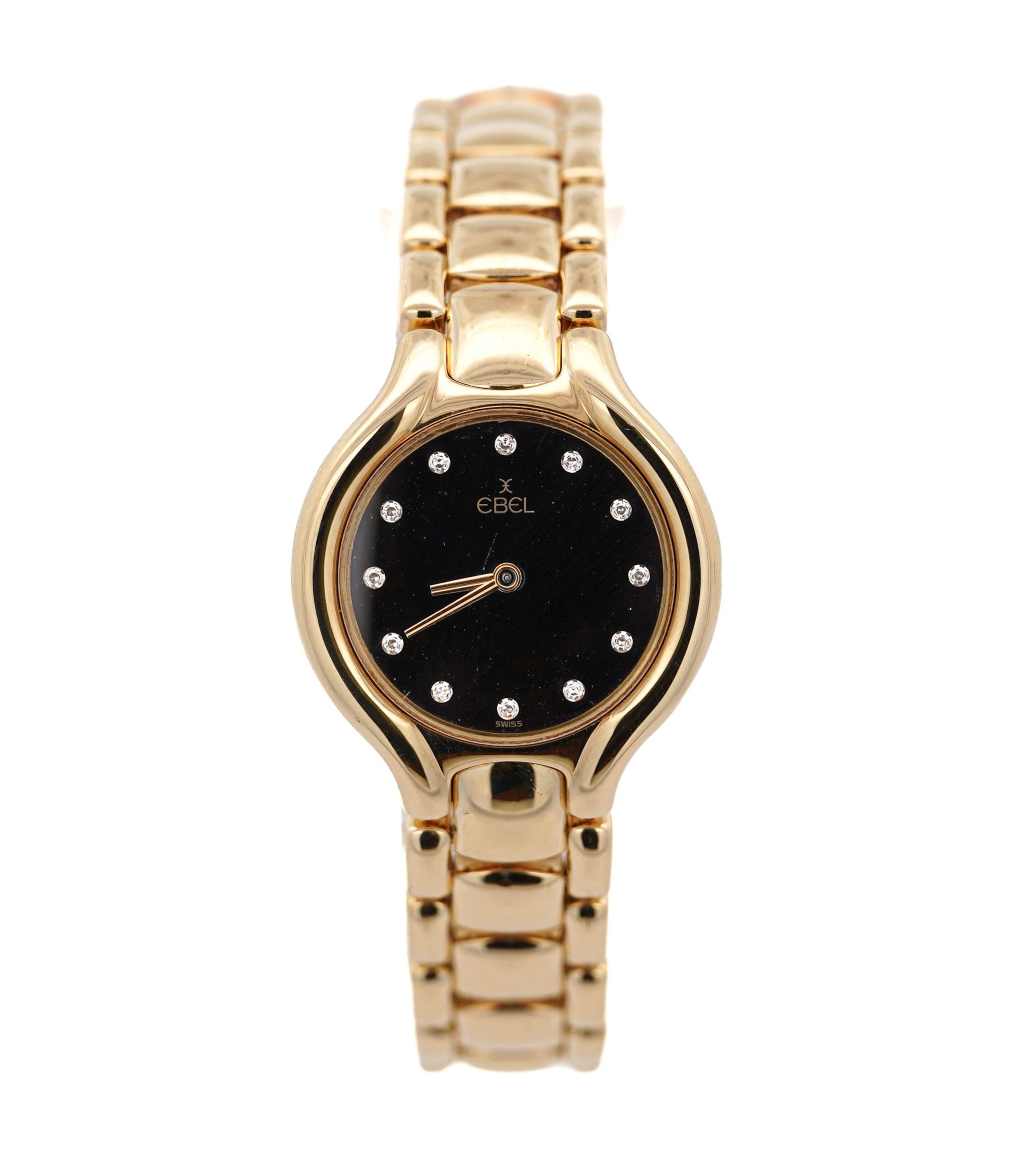 Yellow Gold Ebel Beluga Ladies Diamond Watch 1216468 Ebel Beluga