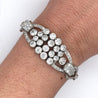 Edwardian Era 20 Carat Old Euro Cut Diamond Bracelet In Platinum Setting-Bracelet-ASSAY