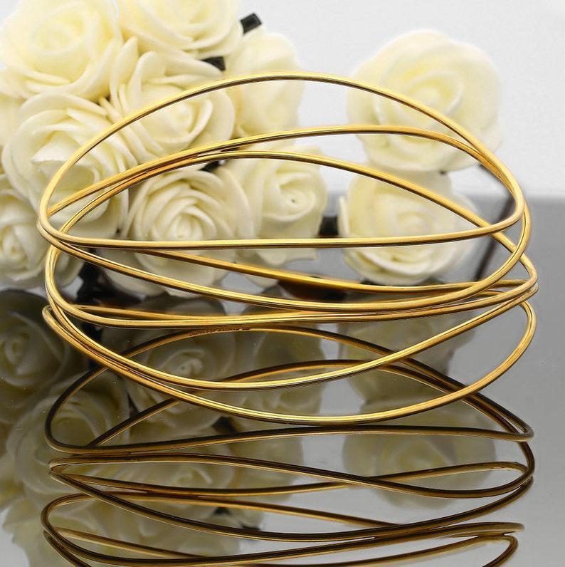 Elsa Parreti For Tiffany & Co. 18k Gold Bangle and Dangle Earrings