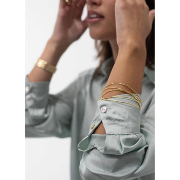 Elsa Peretti For Tiffany & Co. 18k Gold Bangle and Dangle Earrings – Assay Jewelers