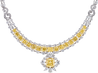 Extraordinary GIA Certified 50 Carat Fancy Yellow Diamond Necklace in 18K Gold