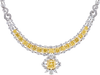 Extraordinary GIA Certified 50 Carat Fancy Yellow Diamond Necklace in 18K Gold