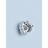 Fancy Blue and White Diamond Heart Shape Pendant in 14k white gold - ASSAY