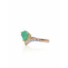 Fancy Shape Natural Colombian Emerald in 18k Rose Gold - ASSAY