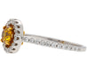 GIA Certified 0.46 Carat Fancy Deep Orange Yellow Diamond Engagement Ring