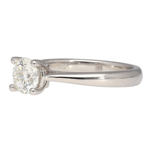 Bague de fiançailles en diamant taille ronde 0,81 carat G/VS2 certifiée GIA