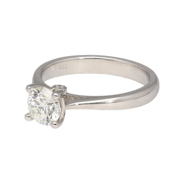 Bague de fiançailles en diamant taille ronde 0,81 carat G/VS2 certifiée GIA