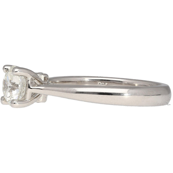 Bague de fiançailles en diamant taille ronde 0,81 carat certifiée GIA, G/VS2