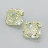 GIA Certified 10.52 Carat Fancy Light Yellow Diamond 18K Gold Bezel Stud Earring