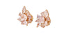 GIA Certified 10.78 Carat Heart Cut Pink Diamond Cluster Stud Earrings in 18k