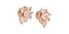 GIA Certified 10.78 Carat Heart Cut Pink Diamond Cluster Stud Earrings in 18k