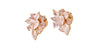 GIA Certified 10.78 Carat Heart Cut Pink Diamond Cluster Stud Earrings in 18k