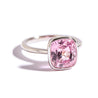 GIA Certified 11 Carat Bubble Gum Pink Sapphire Bezel Set Solitaire Ring