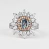 GIA Certified 1.01 Carat Fancy Bluish Gray Diamond Ring
