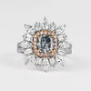 GIA Certified 1.01 Carat Fancy Bluish Gray Diamond Ring
