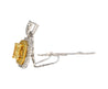 GIA Certified 1.05 Carat Fancy Yellow Diamond Pendant Necklace