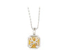 GIA Certfified 1.05 Carat Fancy Yellow Diamond Pendant Necklace