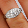 GIA Certified 1.5 Carat Marquise Cut E/VS2 Diamond Horizontal Set Mens Pinky Ring