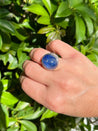 26 Carat Cabochon-Cut Blue Sapphire Cocktail Ring-ASSAY-ASSAY