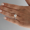 GIA Certified 2.56 Carat Round Cut Diamond Cathedral Solitaire Ring