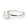 GIA Certified 2.56 Carat Round Cut Diamond Cathedral Solitaire Ring