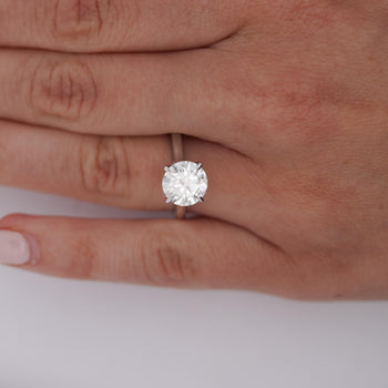 GIA Certified 2.56 Carat Round Cut Diamond Cathedral Solitaire Ring – Assay Jewelers