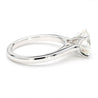 GIA Certified 2.56 Carat Round Cut Diamond Cathedral Solitaire Ring