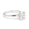GIA Certified 2.56 Carat Round Cut Diamond Cathedral Solitaire Ring