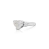 GIA Certified 3.06 Carat Heart Cut K/VS2 Solitaire Platinum Engagement Ring