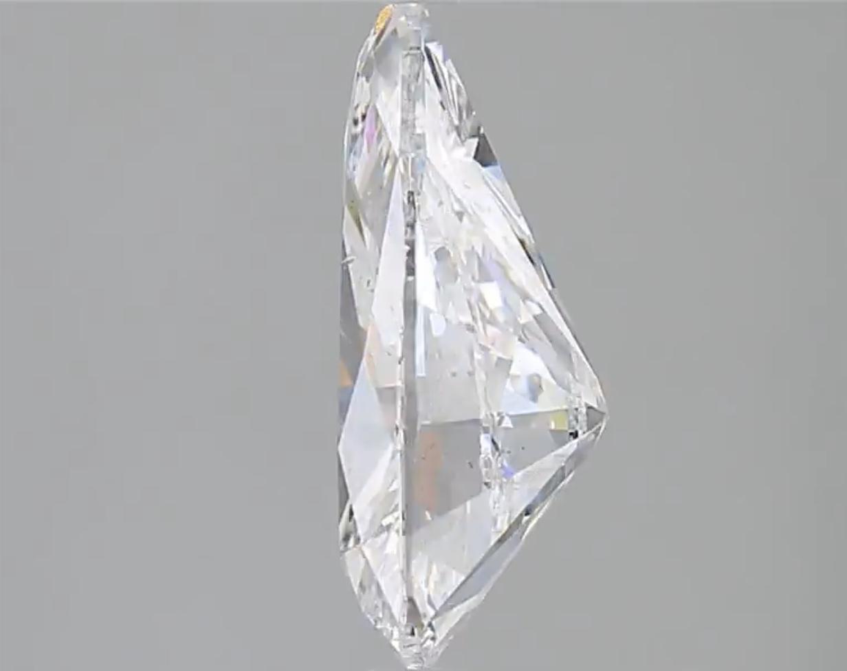 GIA Certified 3.18 Carat, D Color, SI2 Clarity, Pear Brilliant Cut Loose Diamond