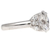 GIA Certified 4 Carat TW Oval Lab Grown Diamond Platinum Engagement Ring