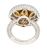 GIA Certified 3.3 Carat Fancy Intense Yellow Flawless Round Diamond Ring